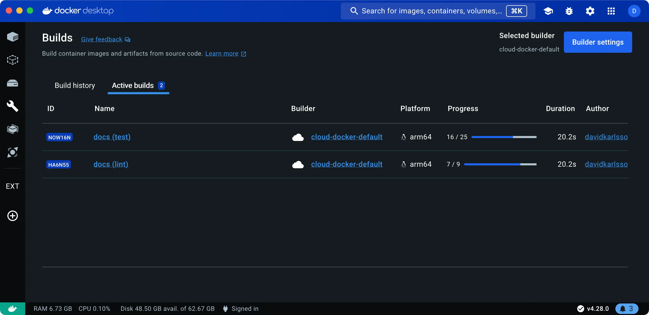 docker desktop ui